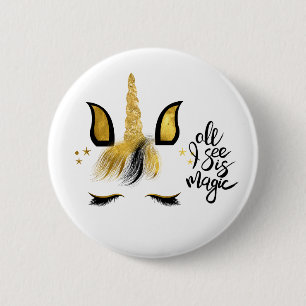 Unicorn Magic Zitat Button
