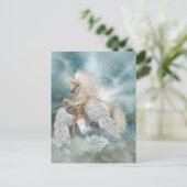 Unicorn Magical Beauty Angel Postkarte (Stehend Vorderseite)