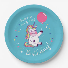 Unicorn Magical Birthday Pappteller