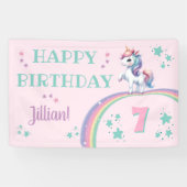 Unicorn Magical Birthday Party Banner (Horizontal)