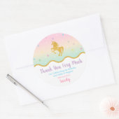 Unicorn Magical Birthday Party Gunst Sticker (Umschlag)