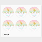 Unicorn Magical Birthday Party Gunst Sticker (Blatt)