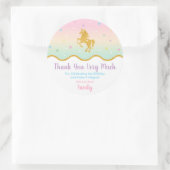 Unicorn Magical Birthday Party Gunst Sticker (Tasche)