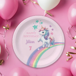 Unicorn Magical Birthday Party Pappteller