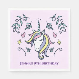 Unicorn Magical Birthday Serviette