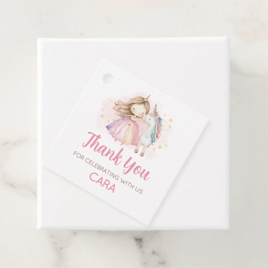 Unicorn Magical Day Birthday Party Geschenkanhänger (Beispiel)