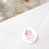 Unicorn Magical Day Birthday Party Runder Aufkleber