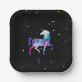 Unicorn Magical Galaxy Pappteller (Vorderseite)