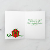 Unicorn Magical Girlfriend Christmas Card Karte (Innenseite)