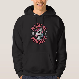 Unicorn Magical ist ein Mindset Niedlich Confident Hoodie