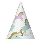 Unicorn Magical Rainbow Celebration Girl Birthday Partyhütchen (Links)