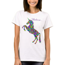 Unicorn-Magie glaubt dem T - Shirt der bunten