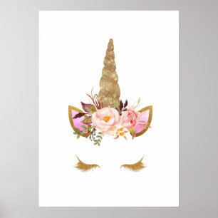 Unicorn Magisches Kinderzimmer Kunst, Dichtung und Poster