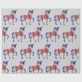 Unicorn Mandala Art Geschenkpapier (Flach)