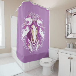 Unicorn Mandala Duschvorhang