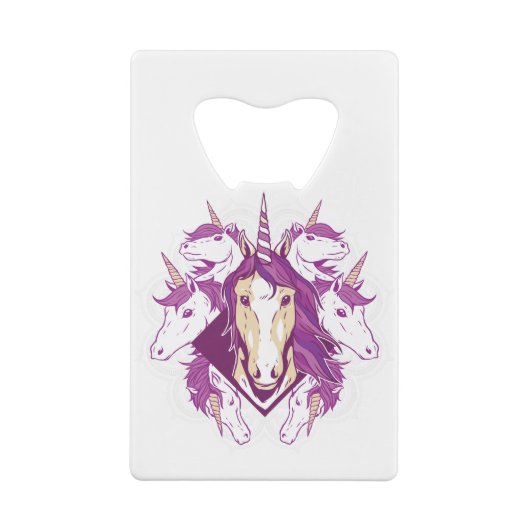 Unicorn mandala geldbeutel flaschenöffner (Rückseite)