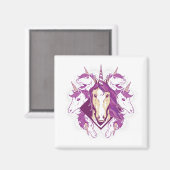 Unicorn mandala magnet (Vorderseite/Rückseite)