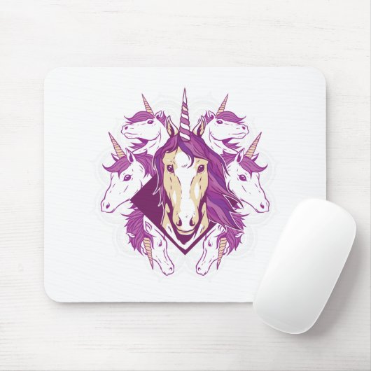 Unicorn mandala mousepad (Mit Mouse)