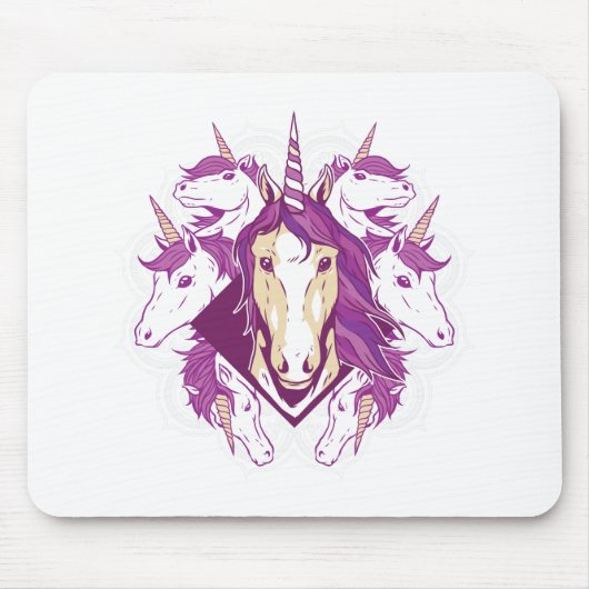 Unicorn mandala mousepad (Vorne)