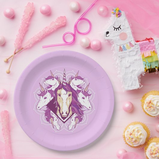 Unicorn Mandala Pappteller (Party)