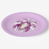 Unicorn Mandala Pappteller (Schrägansicht)