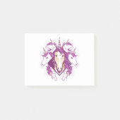 Unicorn mandala post-it klebezettel (Vorderseite)