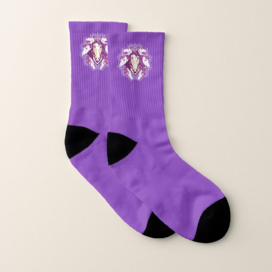 Unicorn Mandala Socken (Paar)