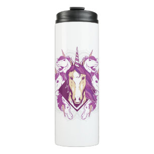 Unicorn mandala thermosbecher