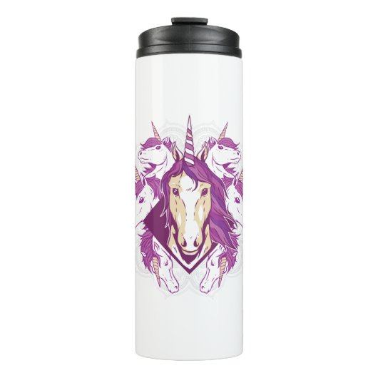 Unicorn mandala thermosbecher (Vorderseite)