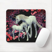 Unicorn Mare Foal Fantasy Art Mousepad (Mit Mouse)