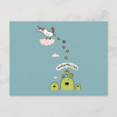 Unicorn Marshmallows Postkarte (Vorderseite)