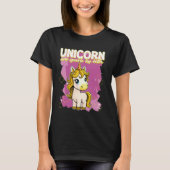 Unicorn mehr sparkle weniger bitter Unicorn T-Shirt (Vorderseite)