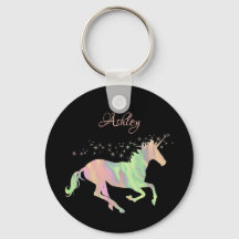 Unicorn mehrfarbige Sterne und Name