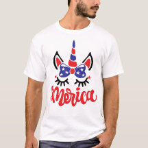 Unicorn Merica Funny I Liebe America Amerikanische