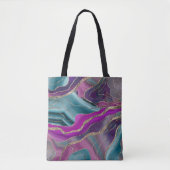Unicorn Mermaid Agate Glitzer Glam #2 Tasche (Vorderseite)