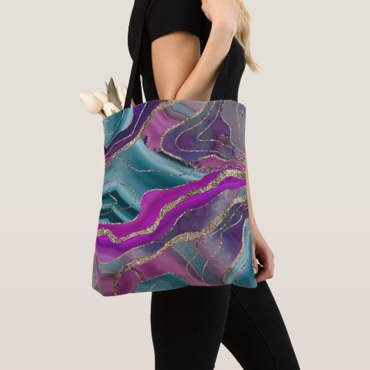 Unicorn Mermaid Agate Glitzer Glam #2 Tasche (Von Nahem)