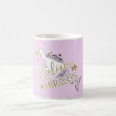 Unicorn Mermaid Moderne Trendy Glauben an Wunder Kaffeetasse (Mittel)