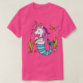 Unicorn Mermaid Niedlich Fun Mermicorn T-Shirt (Design vorne)
