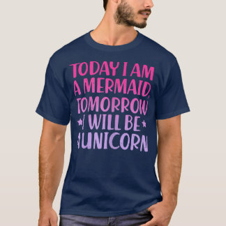 Unicorn Mermaid Unicorns und Mermaids Lover Vintag T-Shirt