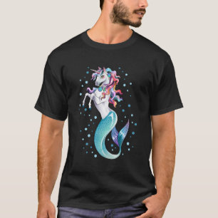 Unicorn Mermicorn Funny Girls - Rainbo T-Shirt