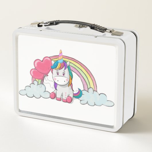 Unicorn Metal Lunch Box (Rückseite)