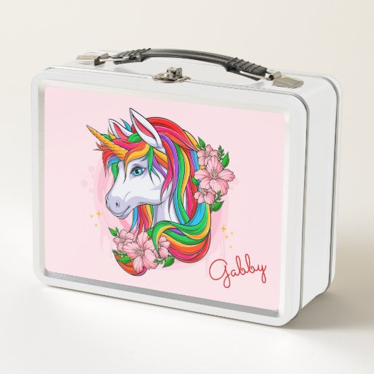 Unicorn Metal Lunch Box (Vorderseite)