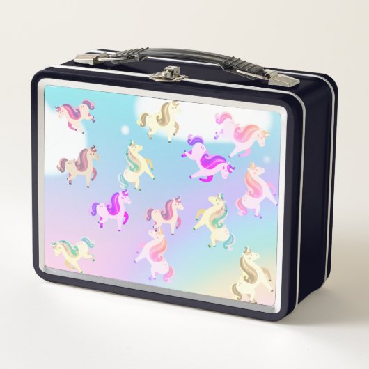 Unicorn Metal Lunchbox (Vorderseite)