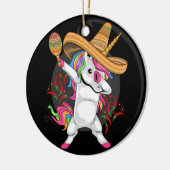 UNICORN MEXICAN HAT CINCO DE MAYO KERAMIK ORNAMENT (Links)