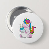 Unicorn Milchflasche Button (Vorne & Hinten)