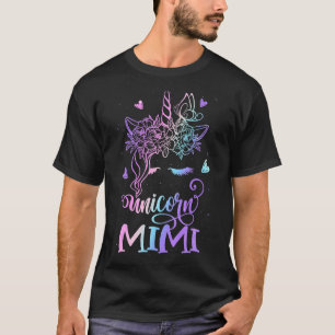 Unicorn Mimi Family Matching Mommy Birthday Squad T-Shirt