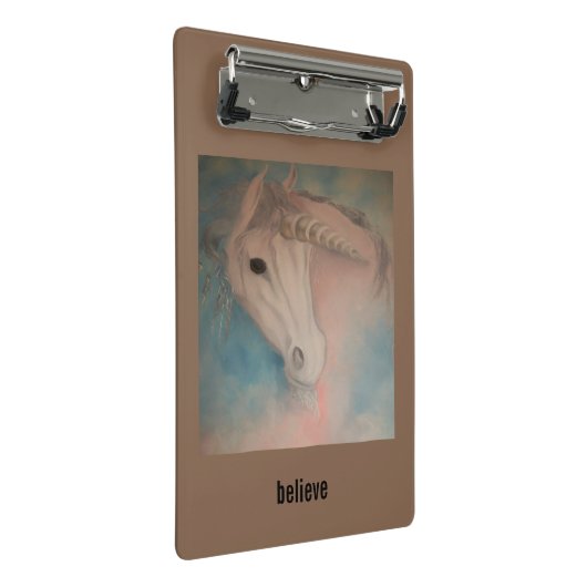 Unicorn Mini-Zwischenablage Mini Klemmbrett (Schrägansicht)