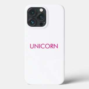 "Unicorn", minimalistisch, heiß rosa Fuchsienweiß Case-Mate iPhone Hülle