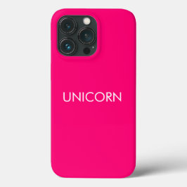 "Unicorn", minimalistisch, heiß rosa Fuchsienweiß Case-Mate iPhone Hülle