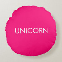 "Unicorn", minimalistisch, heiß rosa Fuchsienweiß